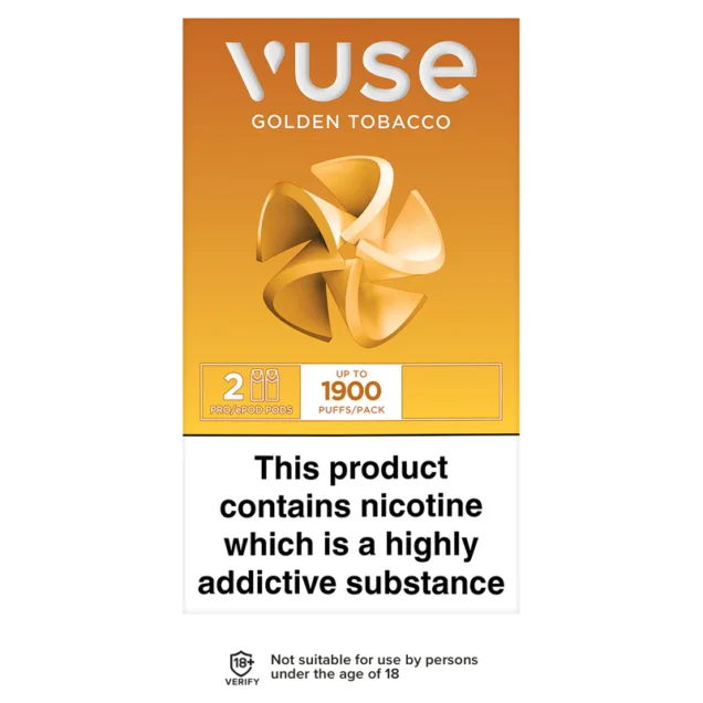 Golden Tobacco ePod Nic Salt eliquid Pod by VUSE