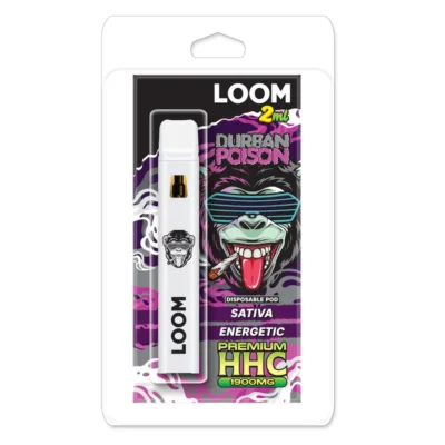 Durban Poison 2ml HHC Disposable Vape by LOOM