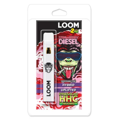 Strawberry Diesel 2ml HHC Disposable Vape by LOOM