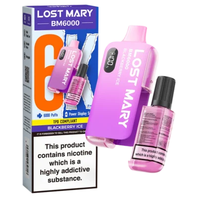 Blackberry Ice Lost Mary BM6000 Big Puff Vape