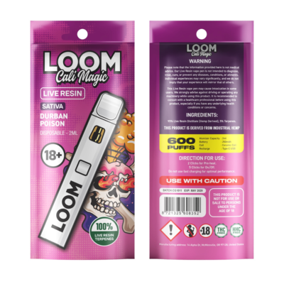 Durban Poison Loom Cali Magic 2ml Vape Pen