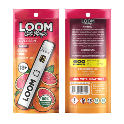 Grape Fruit Loom Cali Magic 2ml Vape Pen
