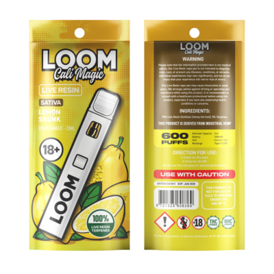 Lemon Skunk Loom Cali Magic 2ml Vape Pen