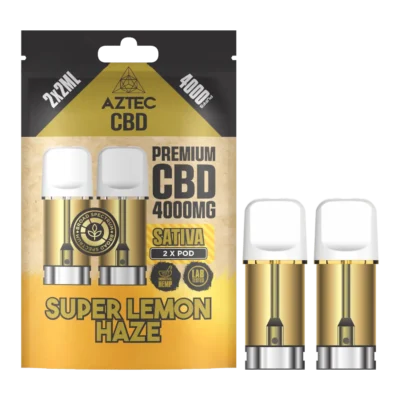 Super Lemon Haze Aztec CBD 4000mg Pod Refills