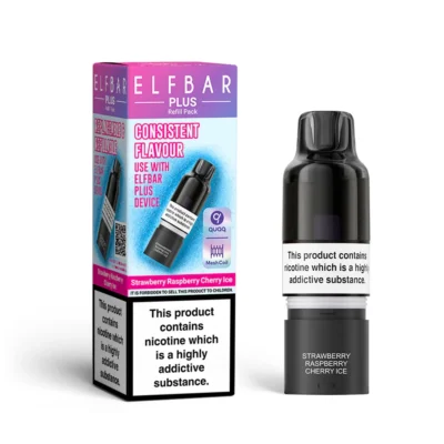 Strawberry Raspberry Cherry Ice Elf Bar Plus Refill Pack