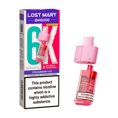 Strawberry Ice Lost Mary BM6000 Refill Pod